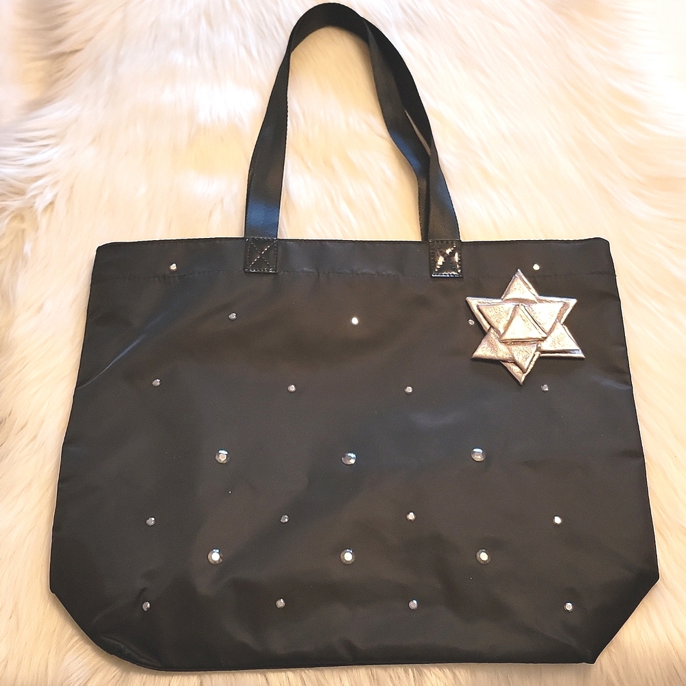 🌴 NWT Bath & Body Works Dark Blue Shoulder Tote Bag With Bow
